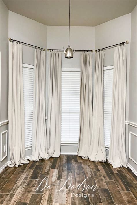 Diy Drop Cloth Curtains No Sew Method Do Dodson Designs
