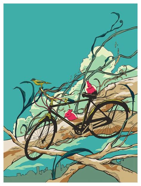 Chalermphol Harnchakkham Bike Illustration Huebucket Bicycle Art
