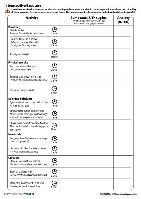 13 anxiety treatment worksheets