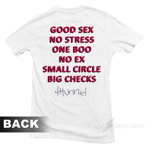 Get Our Official Good Sex No Stress T Shirt Trendstees
