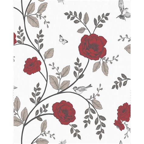 Red Floral Wallpaperredbotanyflowerplantfloral Design 709899
