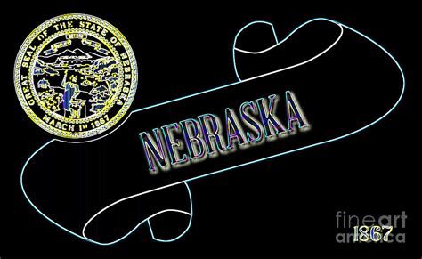 Nebraska Scroll Digital Art By Bigalbaloo Stock Fine Art America