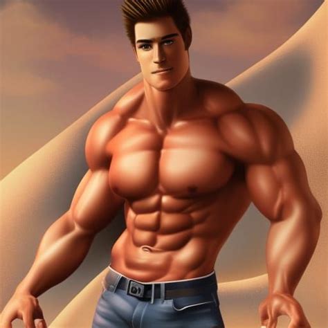 muscular handsome hot men ai generated artwork nightcafe creator