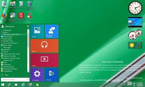 Windows9 Startmenu реализация меню Пуск Windows 9 в ОС Windows 8