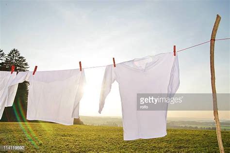Line Drying Clothes Photos And Premium High Res Pictures Getty Images