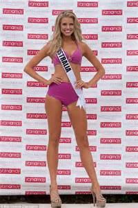 Tegan Martin In Bikini During Miss Universe Swimsuit Fashion Show Daily Mail Online