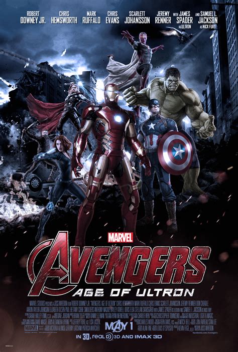 Marvels Avengers Age Of Ultron Theatrical Poster By J K K