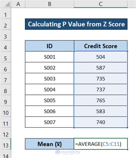 How To Calculate P Value From Z Score In Excel With Quick Steps