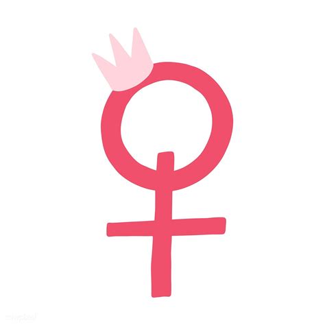 pink female gender symbol vector free image by aum girl symbol female symbol