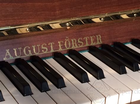 Klavier mieten bei piano flöck st. August Förster Klavier Modell 116 S - klangvolles deutsches Markenklavier