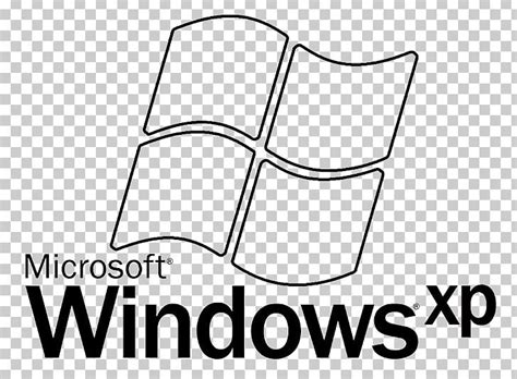Logo Windows Xp Black And White Microsoft Windows Png Clipart Angle