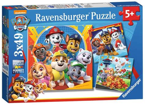 Ravensburger Paw Patrol 3 X 49 Piece Jigsaw Puzzles Bright Star Toys