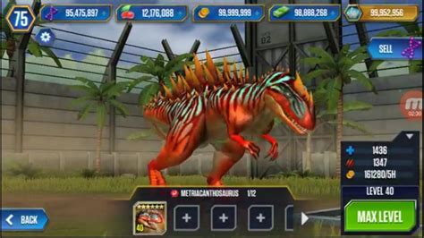 Jurassic World The Game Metriacanthosaurus Youtube