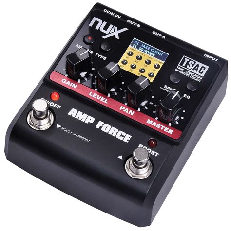 One of the companies behind the rise of the mini pedal, it's only appropriate that mooer should bring out what is (to my knowing at the time of writing). NuX Amp Force Modeling Tube Amp/Cabinet Simulator - Nux
