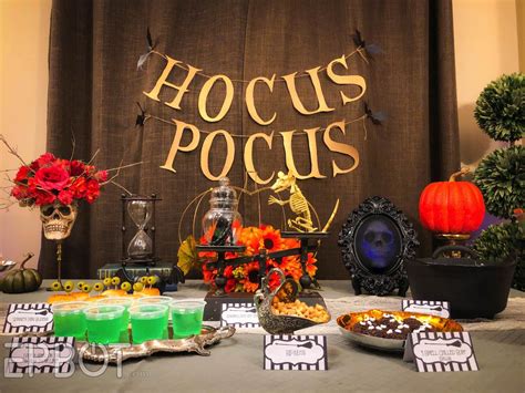 Epbot The Ultimate Hocus Pocus Party Menu With Extra Puns