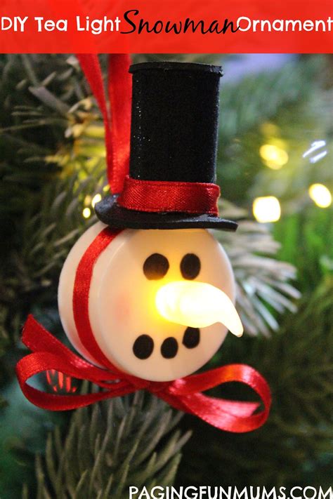 Cute Diy Snowman Ornaments Chick Crack