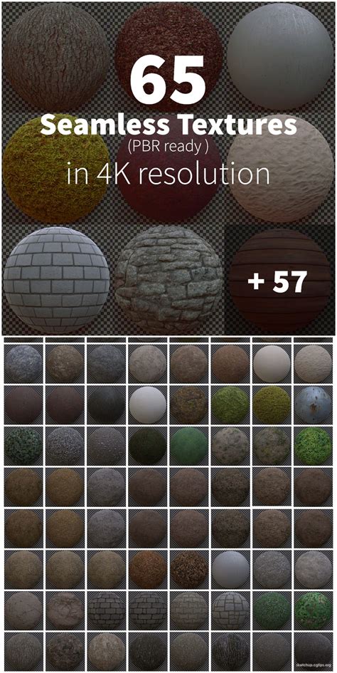 2467 Seamless Textures In 4k Pbr Sketchup Model Free Download