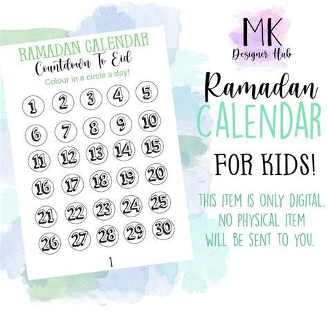 30 Day Ramadan Activity Pack Printable Ramadan Activities For Kids An
