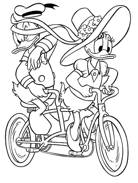 Donald And Daisy Duck Coloring Pages Coloring Home