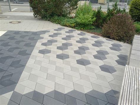 Dedale Grooved Hexagonal Paving Slabs With A Unique Design