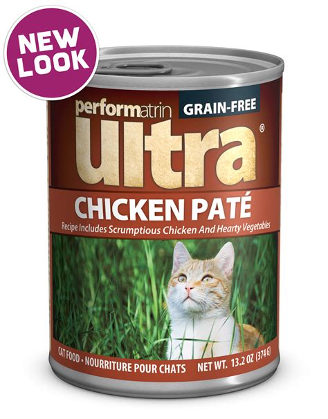 Natural food for your family's beloved pet. Performatrin Ultra ® Chicken Pâté Cat Food - Performatrin ...