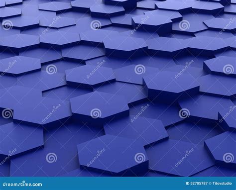 background of 3d blue hexagon blocks stock illustration illustration of array abstract 52705787