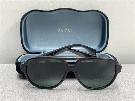 gucci aviator men s sunglasses polarized gg0463s 58 1… gem