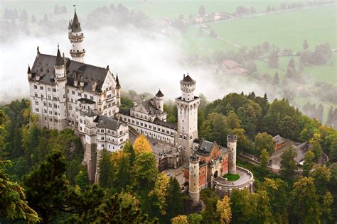 Wallpaper Neuschwanstein Castle Bavaria Germany Tourism Travel