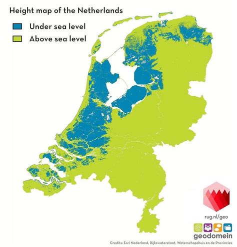 Netherlands Sea Level Map Islands With Names