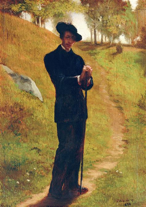 Portrait Of The Painter 1859 Painting By John La Farge Fine Art America