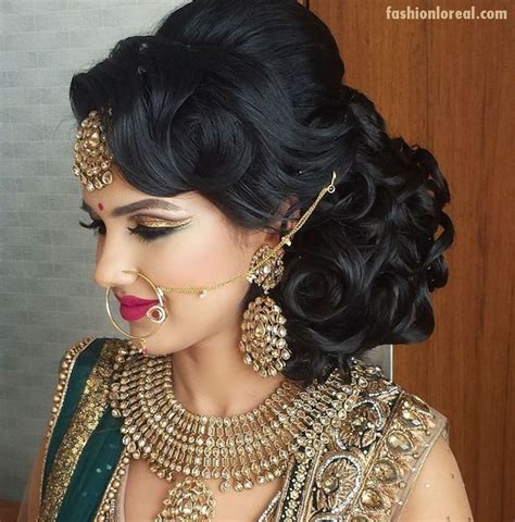 Beautiful bridal wedding floral hairstyle. Indian wedding hairstyles | Indian wedding hairstyles ...