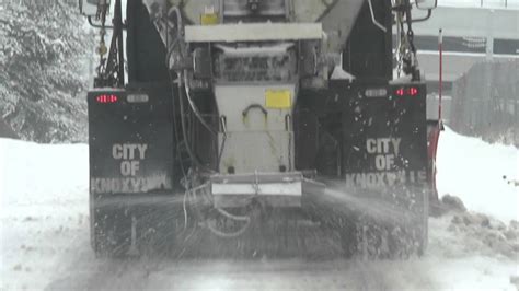 Salt Trucks And Plows Clear Snowy Roads Youtube