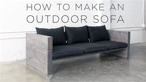 How To Make An Outdoor Sofa Youtube