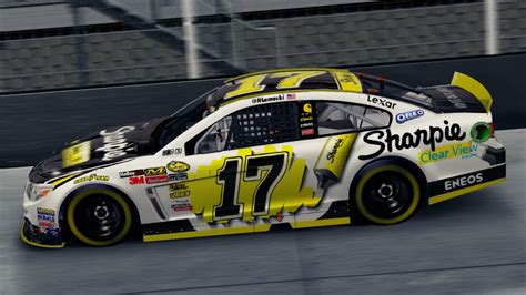 Nascar 14 Custom Paint Scheme Sharpie Clear View Highlighter Youtube