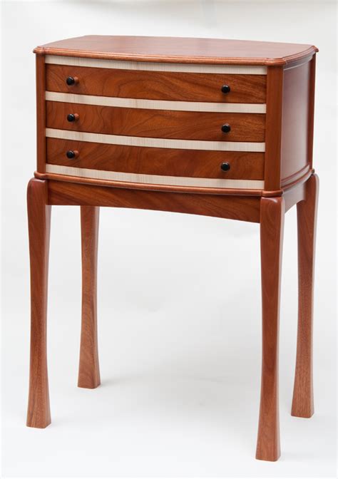 Solid mahogany, cherry, oak, and walnut available. Mahogany silverware cabinet - FineWoodworking