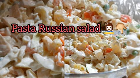 Pasta Russian Salad 😊 Delicious And Yummy Quick Recepie