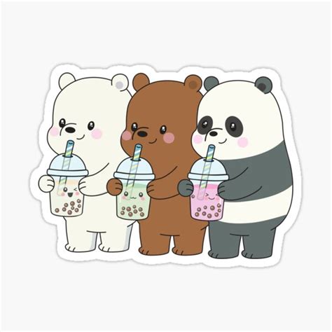 The show follows three bear siblings, grizzly, panda, and ice bear. "We Bare Bears" Sticker by plushism | Redbubble