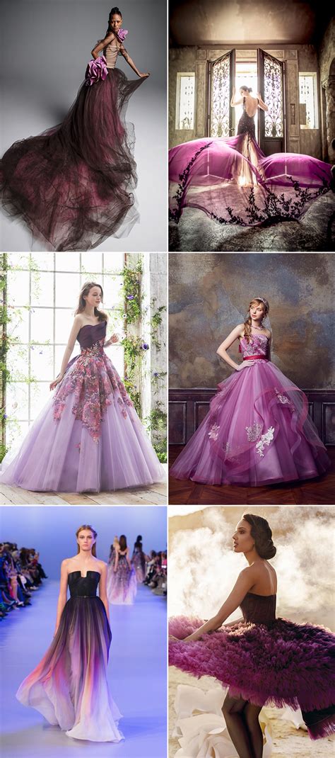 Unique Purple Wedding Dresses