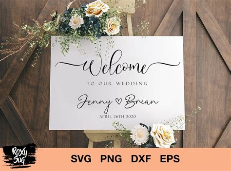 Wedding Welcome Sign svg Welcome To Our Wedding Sign | Etsy | Wedding welcome signs, Welcome to ...