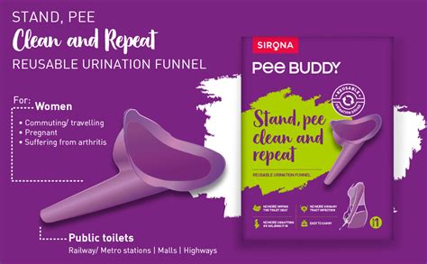 Pee Buddy Reusable Portable Stand And Pee Urination Device For Women