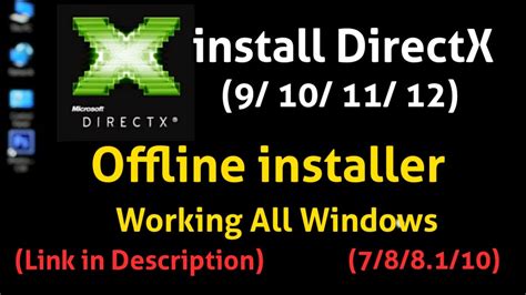 How To Install Directx 9101112 Offline Installer Pack Download