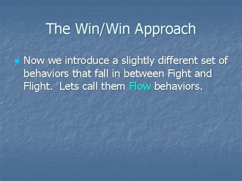 Conflict Resolution The Winwin Approach The Winwin Approach