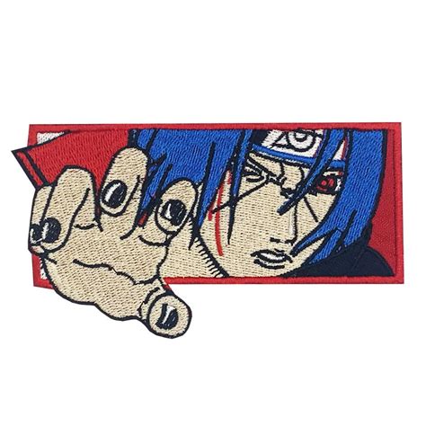 Itachi Uchiha Patch Akatsuki Embroidery Embroidered Naruto T