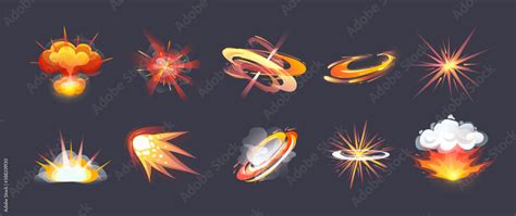 Animation For Game Comic Explosion Effect Frames Energy Explosion
