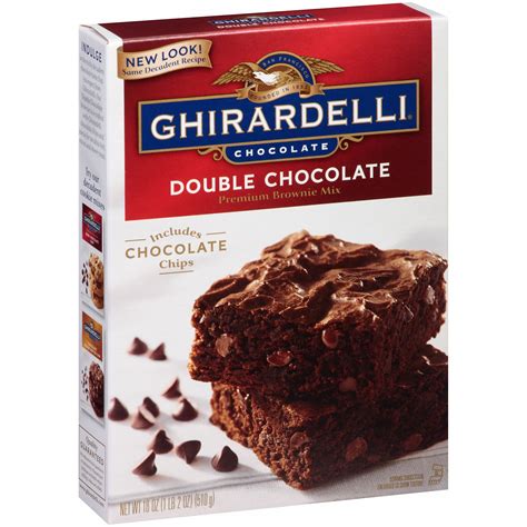 Crafted with bittersweet chocolate, our dark chocolate brownie provides a deep yet smooth chocolate experience in this ultra rich, moist and. Ghirardelli Double Chocolate Premium Brownie Mix, 18 oz ...