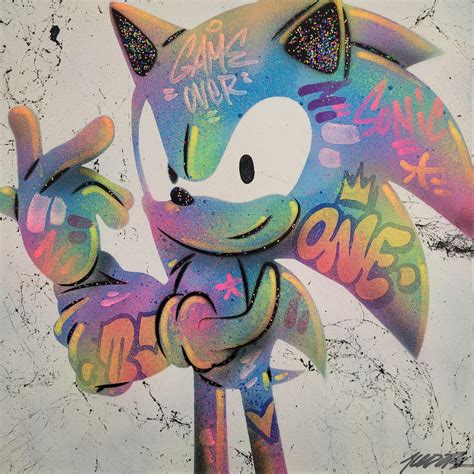Painting Sonic By Kedarone Carré Dartistes