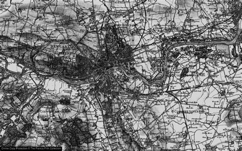 Old Maps Of Gateshead Millennium Bridge Tyne And Wear
