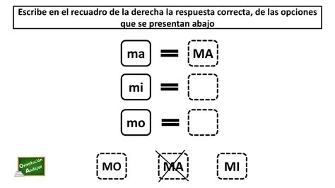 Ejercicio Lectoescritura Mayúsculas Y Minúsculas Orientacion Andujar