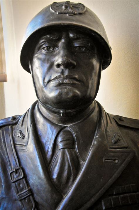 Captured Bust Of Benito Mussolini By The Royal Regiment Of