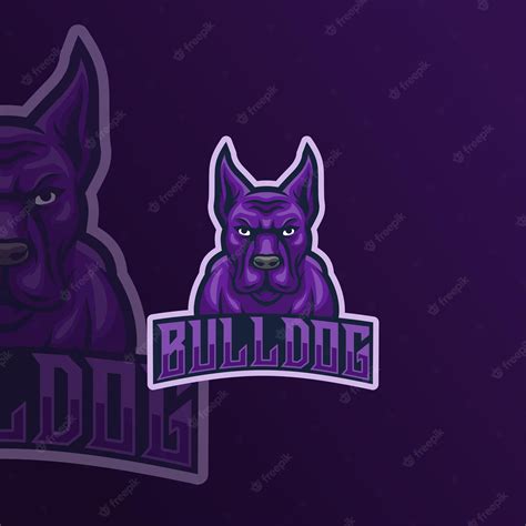 Premium Vector Bulldog Mascot Logo Template